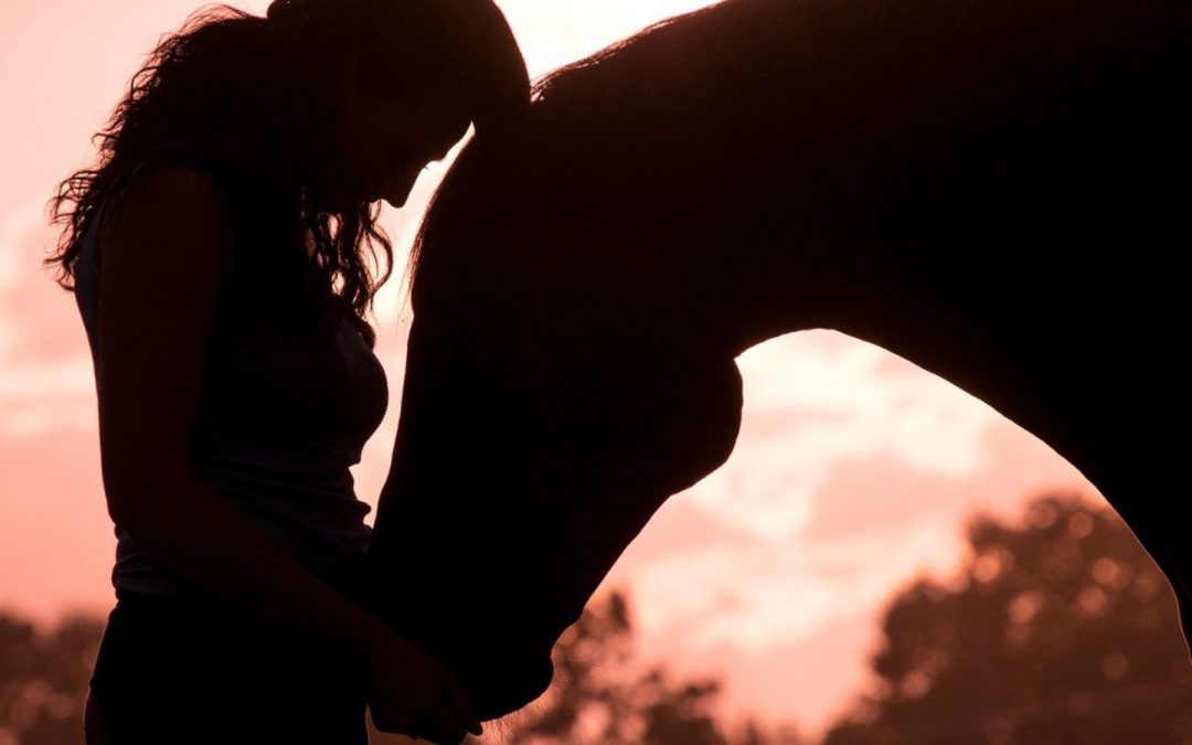 girl with horse for Equine addiction recovery service